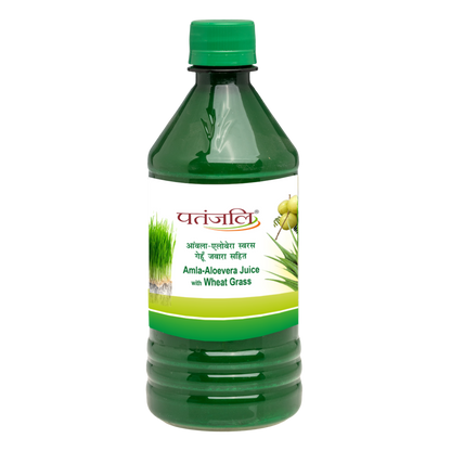 Patanjali Amla-Aloevera with Wheatgrass Juice