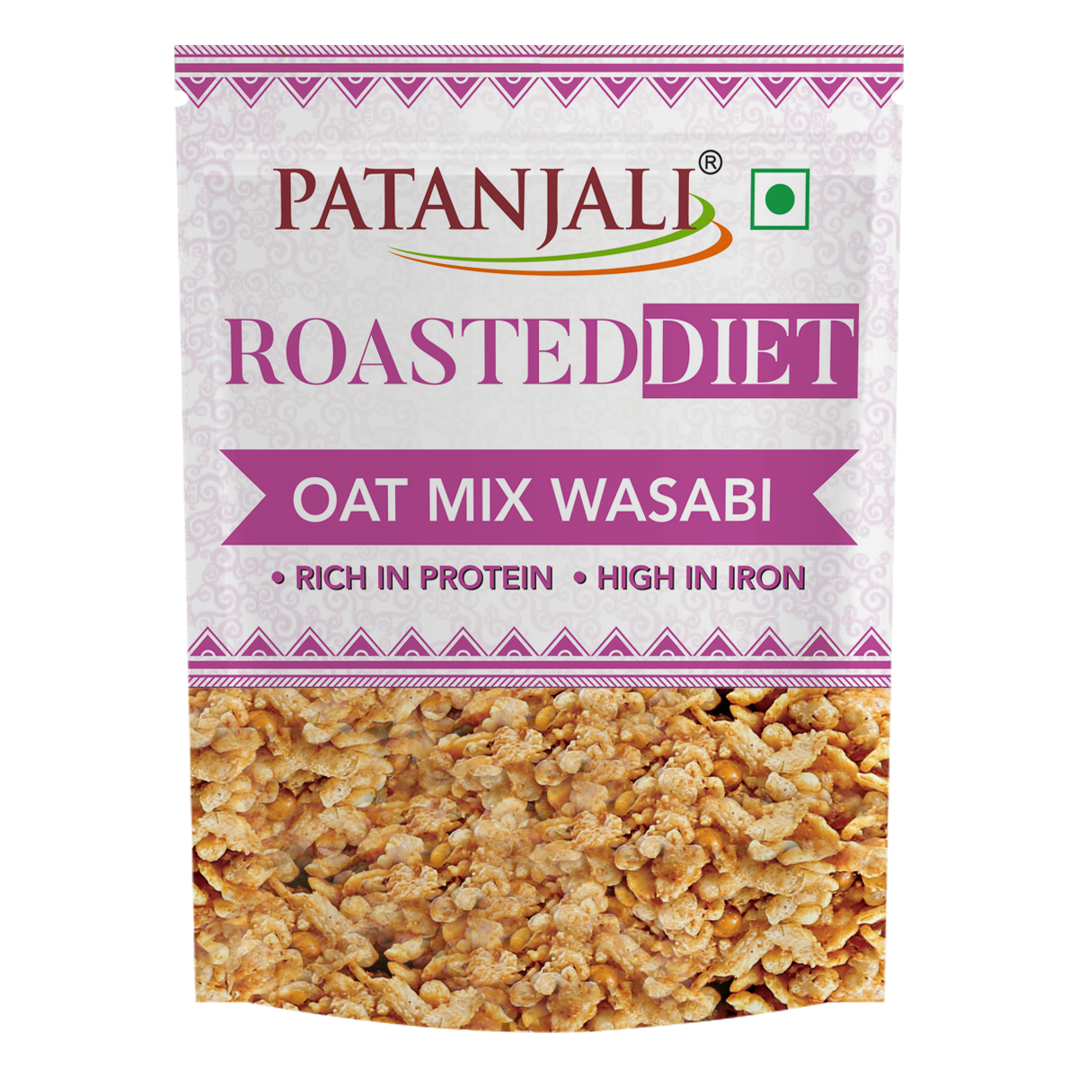 Patanjali Roasted Diet Oat Mix. Wasabi