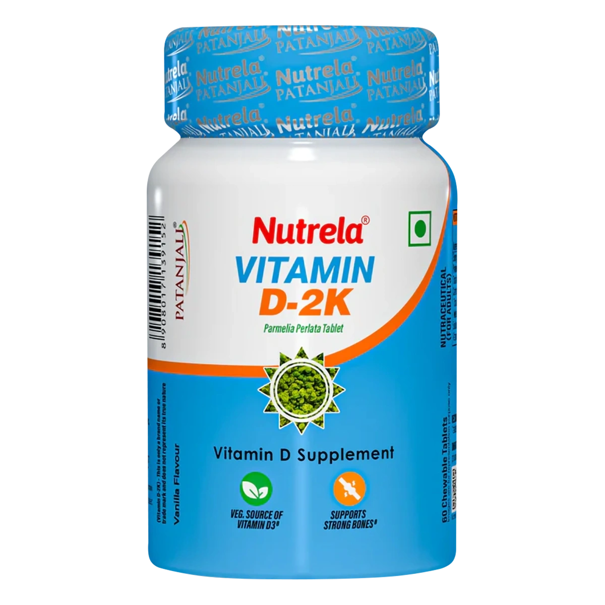 Patanjali Nutrela Vit D2k Natural Tab Vanilla