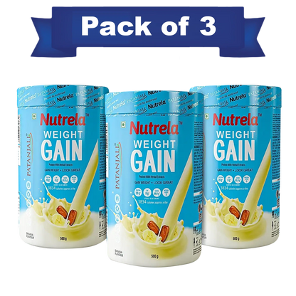 Patanjali Nutrela Weight Gain - Banana Flavor - 500g