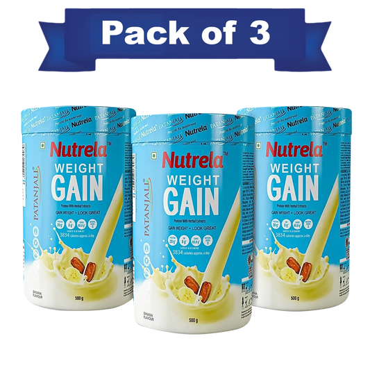 Patanjali Nutrela Weight Gain - Banana Flavor - 500g