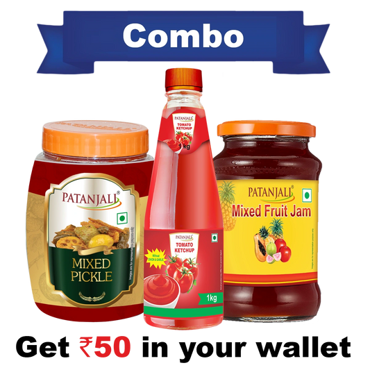 Sauce and Pickle Combo | Mixed Pickle  Tomato Ketchup | Mixed Fruit Jam