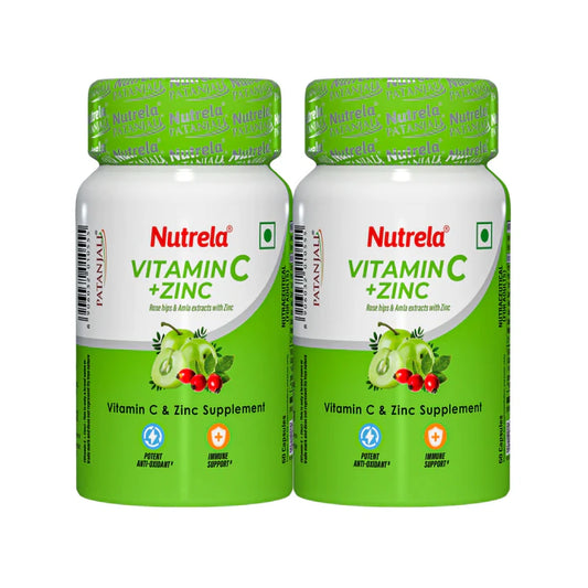 Combo Patanjali Nutrela Vitamin C + Zinc
