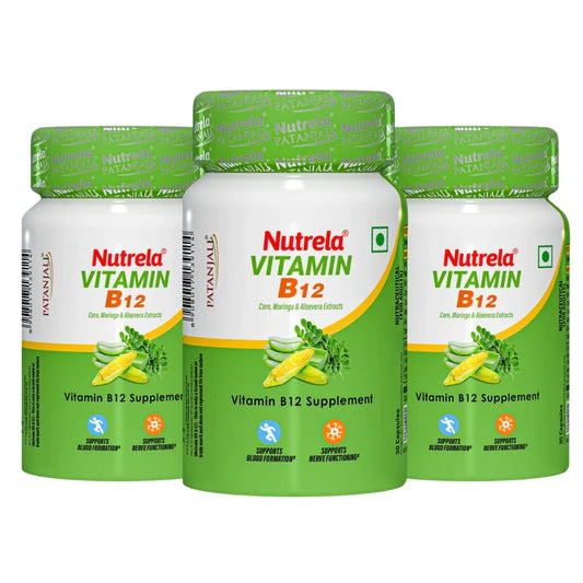 Patanjali Nutrela Vitamin B12 - 30 Veg Capsules