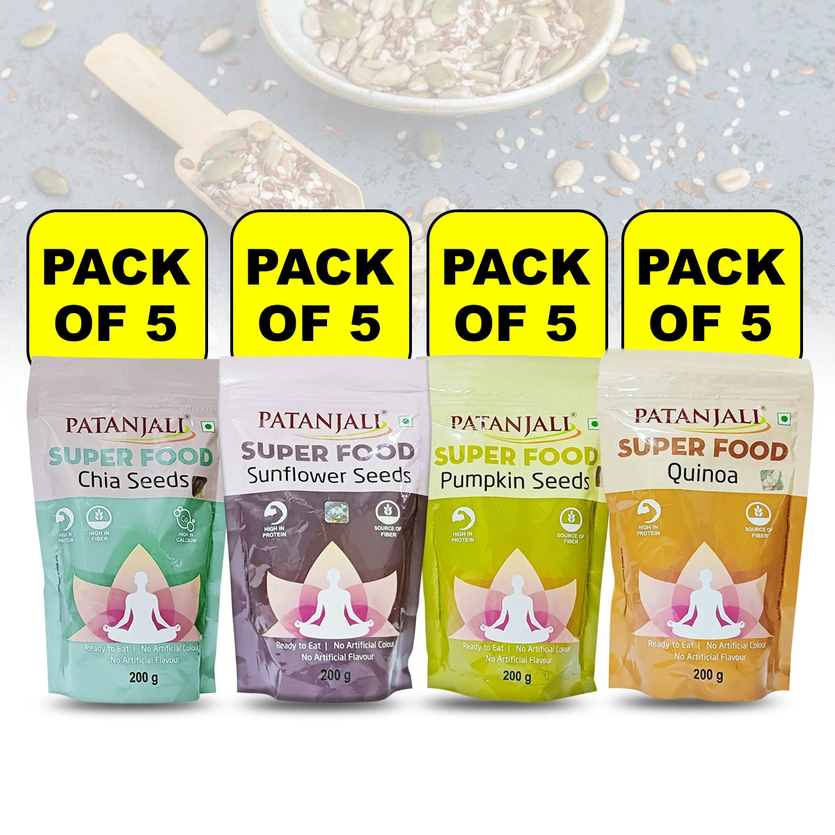 Patanjali Mixed Seeds (4*5 Packets Each)