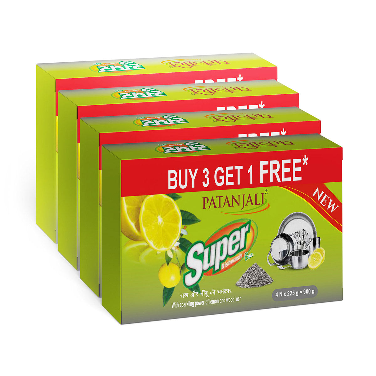 Patanjali Super Dish wash Gram B3G1 Free