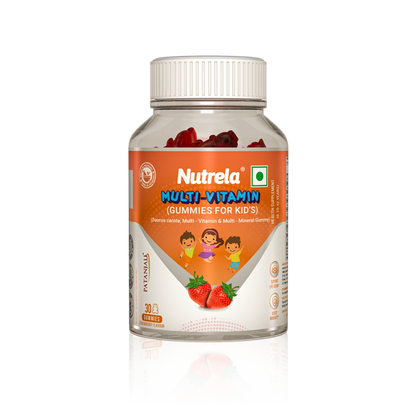 Nutrela Multi- Vitamin Kids Gummies- Straberry Flavour