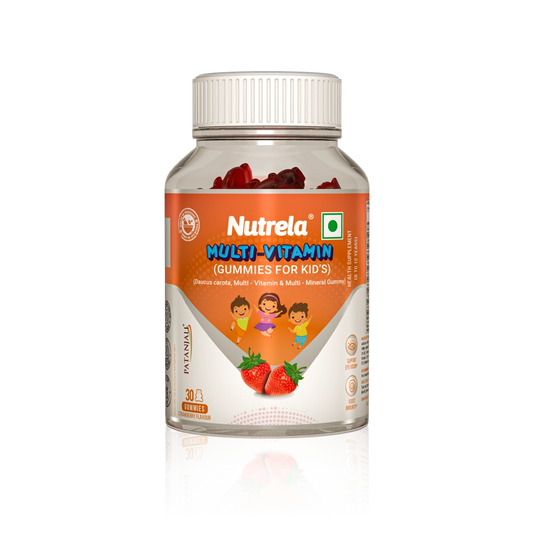 Nutrela Multi- Vitamin Kids Gummies- Straberry Flavour