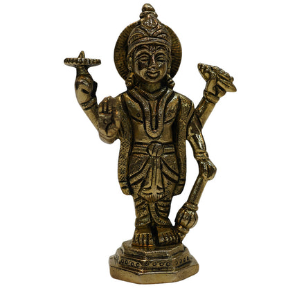 Brass Standing Vishnu Idol 338g