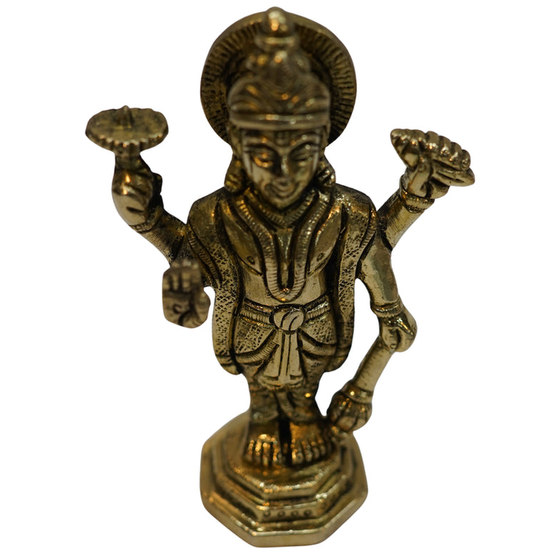 Brass Standing Vishnu Idol 338g