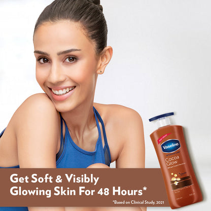 Vaseline Cocoa Glow Lotion With Lip Tin For Glowing Skin and Healthy Lips