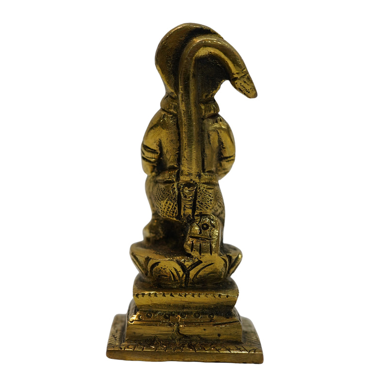 Brass Hanuman Ji Idol in Sitting Posture 272g