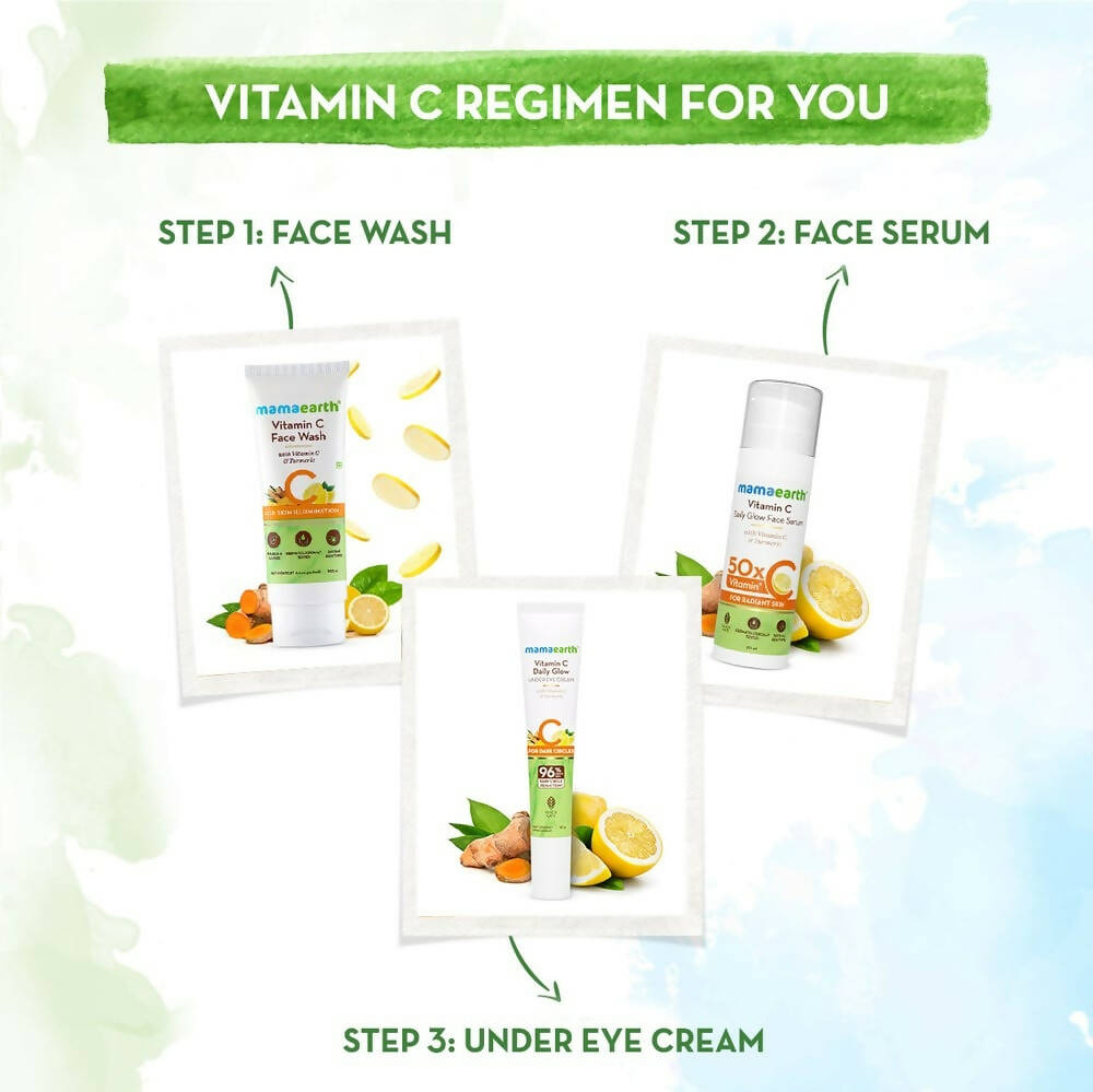 Mamaearth Vitamin C Daily Glow Under Eye Cream with Vitamin C and Turmeric