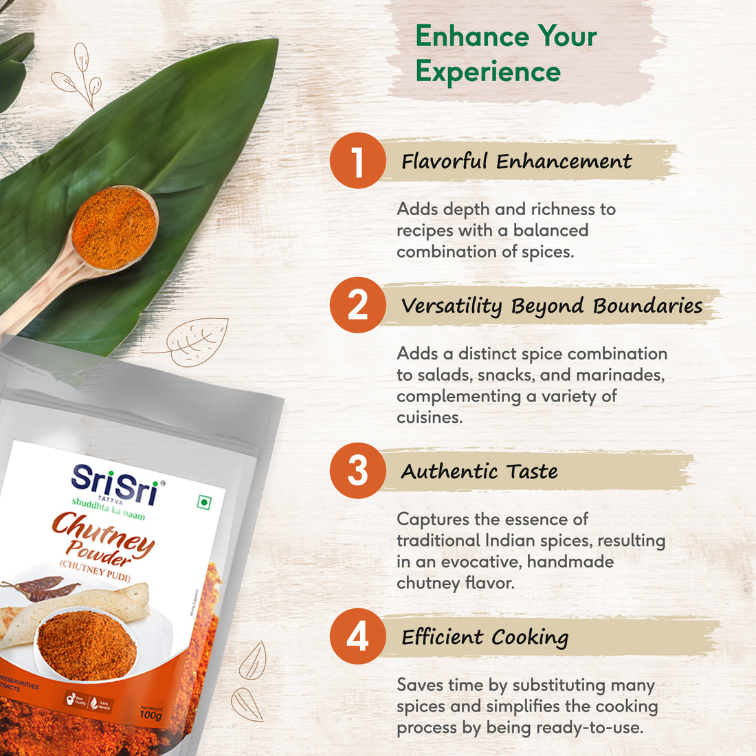 Sri Sri Tattva Chutney Powder - PUSHMYCART