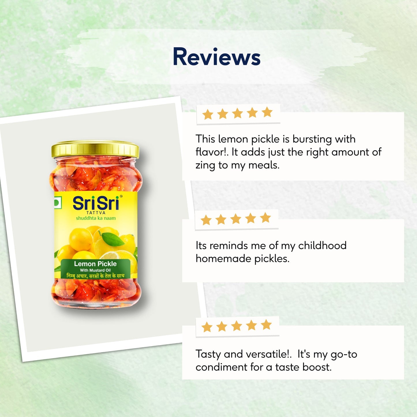 Sri Sri Tattva Lemon Pickle - Mustard Oil