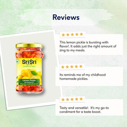 Sri Sri Tattva Lemon Pickle - Mustard Oil