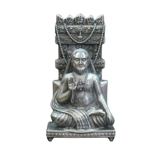 Mahita Collections Pure Silver Antique Raghavedra Swamy With Frame 77.94G