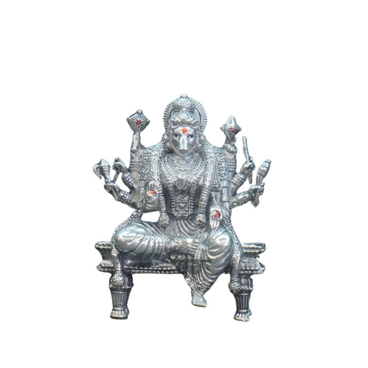 Mahita Collections Pure Silver Antique Varihi Devi Sitting With Mala 43.14G