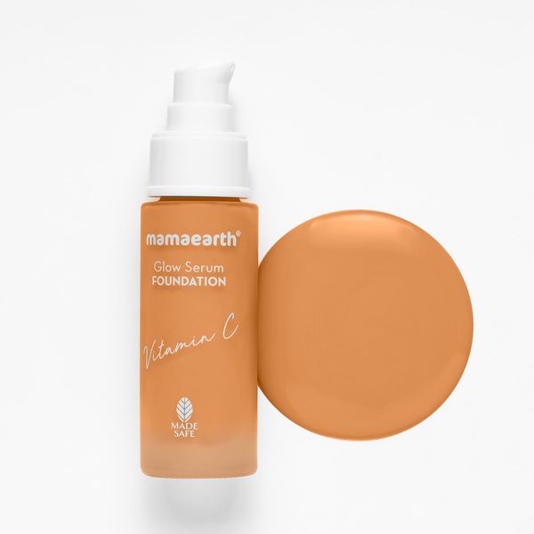 Mamaearth 12Hour Long Stay Glow Serum Foundation Warm Glow