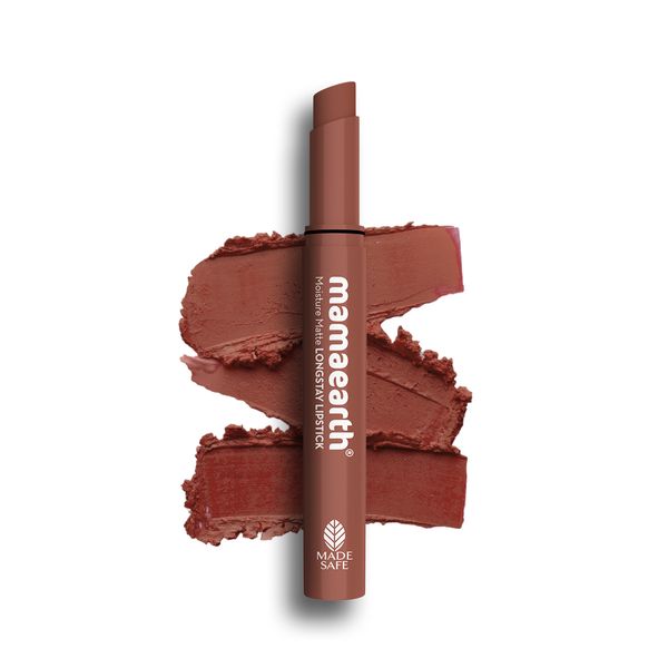 Mamaearth Moisture Matte Long Stay Lipstick|Espresso Brown