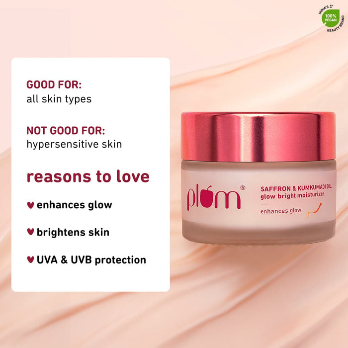 Plum Saffron & Kumkumadi Oil Glow Bright Moisturizer