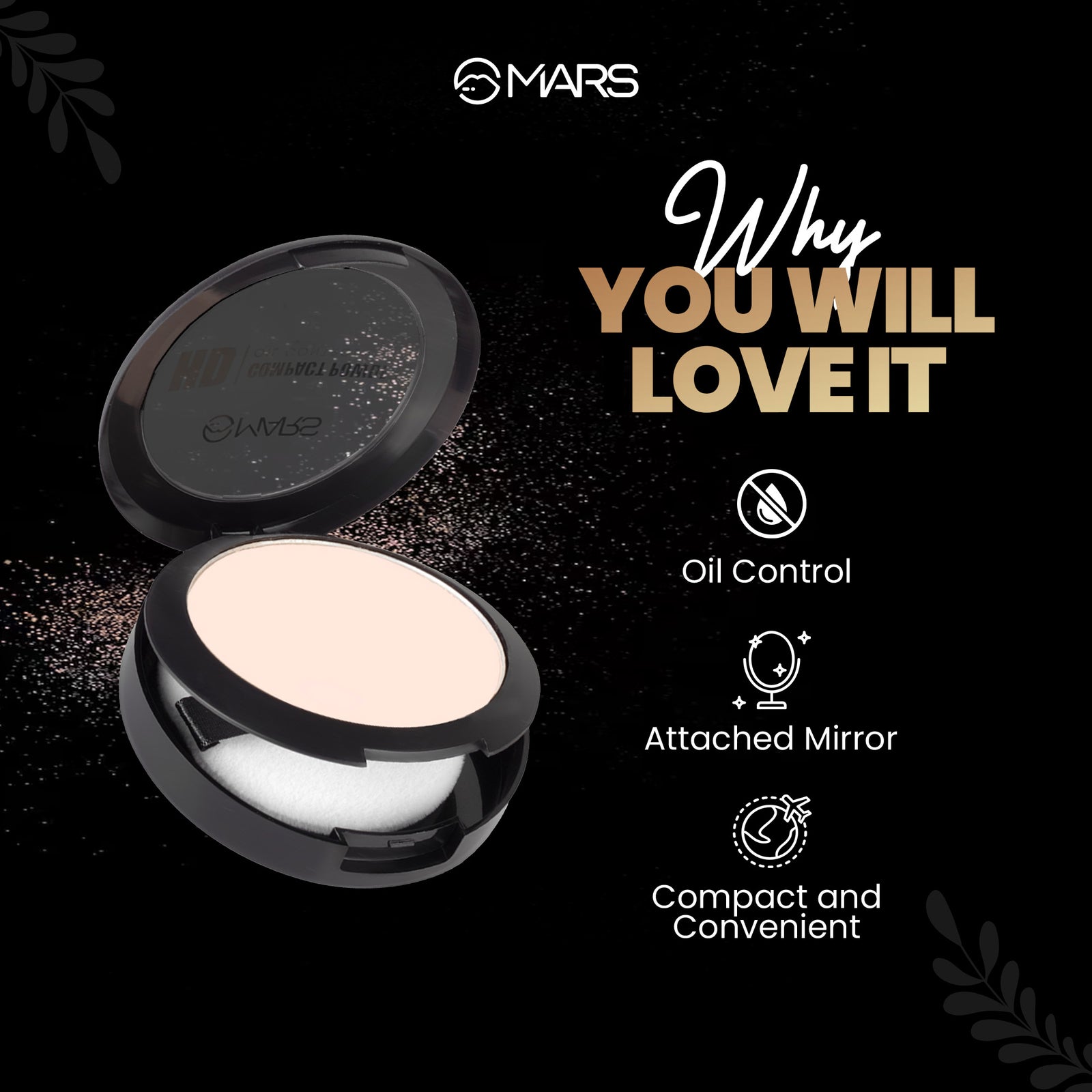 Mars HD Compact Powder | Oil Control