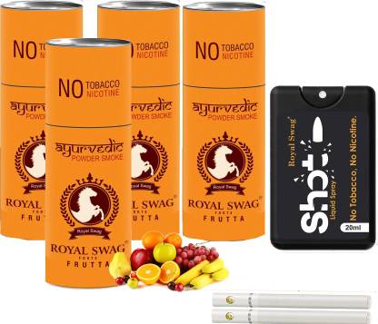 Royal Swag Ayurvedic And Herbal Cigarettes with Shot Helps in Quit Smoking | 20 Sticks in 1 Shot