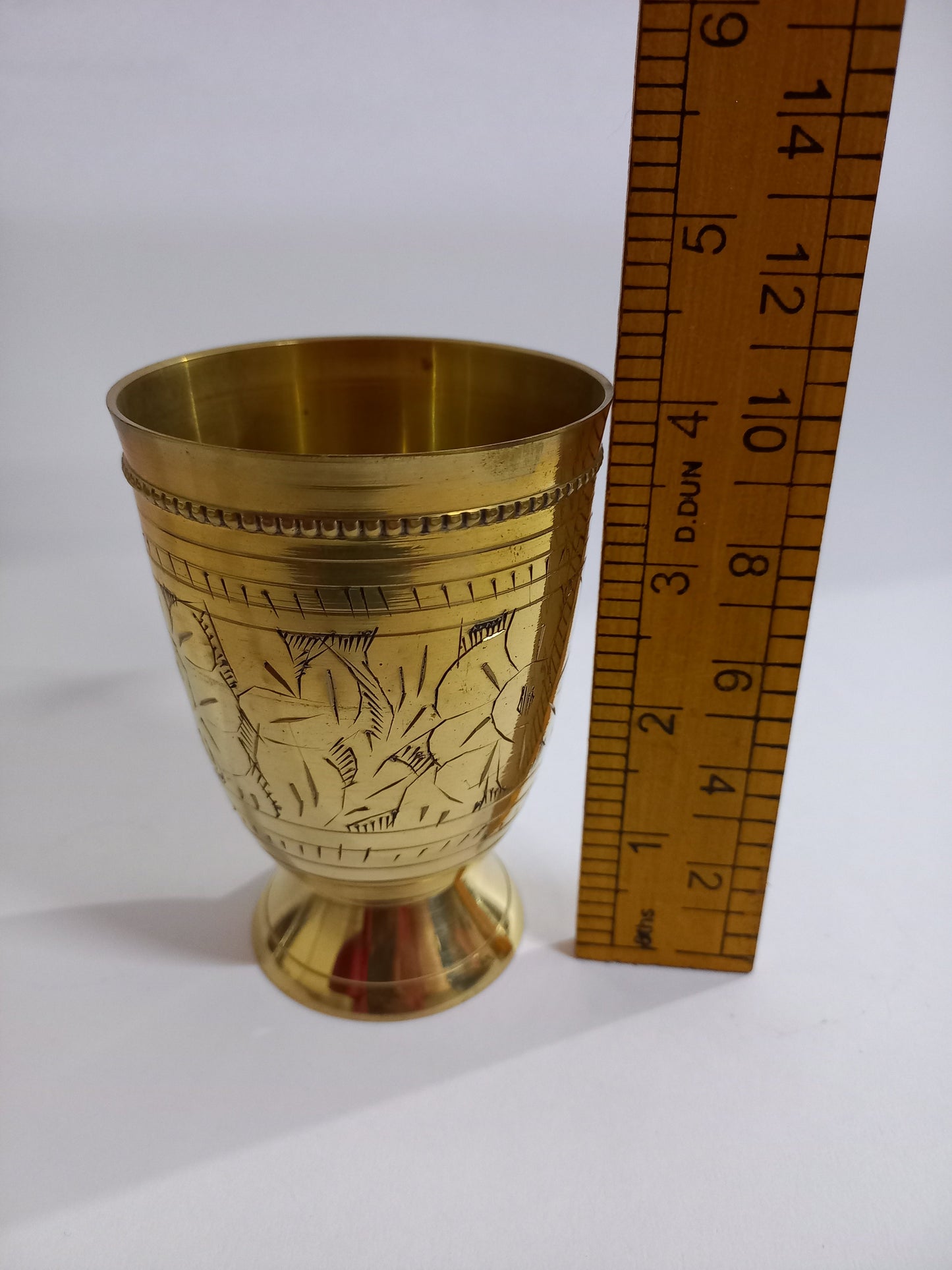 Pure Brass Glass Tumbler for Serving Water |Pack of 6