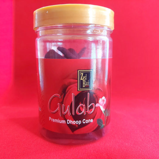 Zed Black Gulab Premium Dhoop Cones
