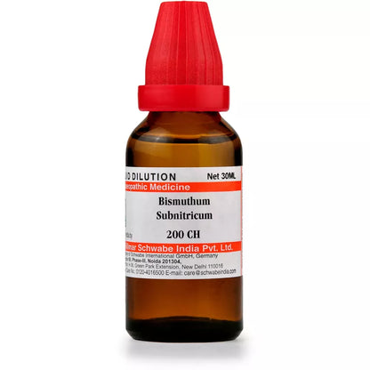 Dr Willmar Schwabe India Bismuthum Subnitricum Dilution