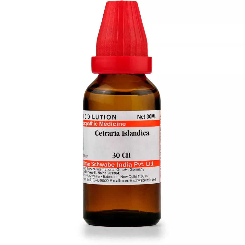 Dr Willmar Schwabe India Cetraria Islandica Dilution