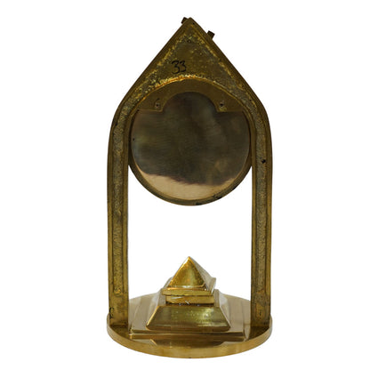 Brass Vastu Pyramid & Shri Yantra with Magnifying Glass 775g