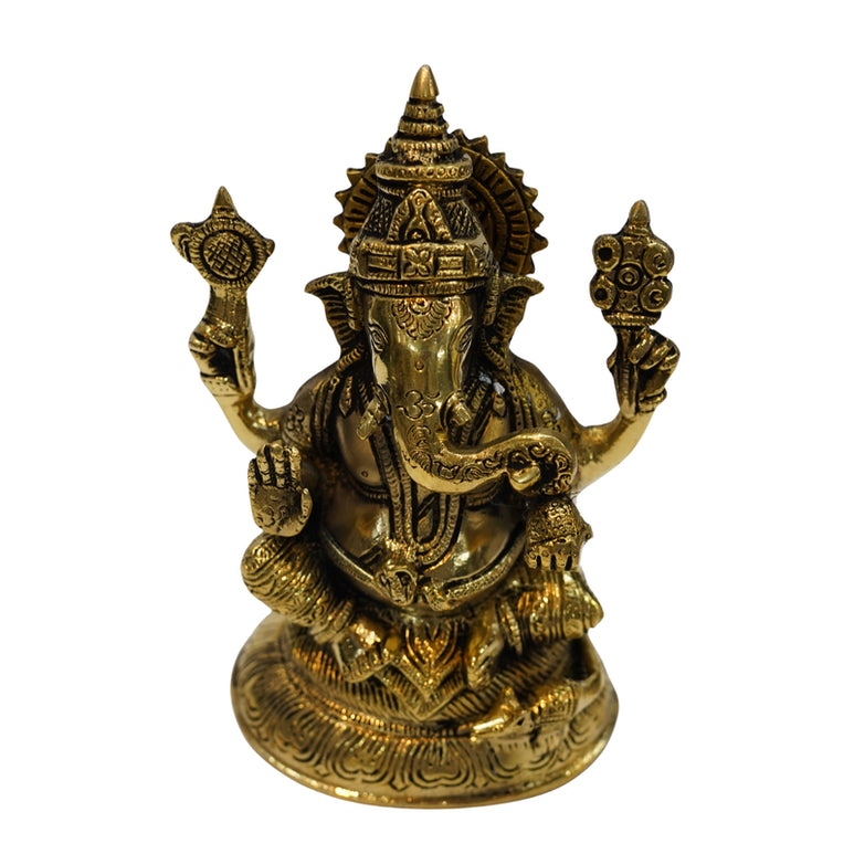 Brass Ganpati Idol for Home 1763g