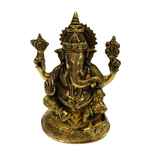 Brass Ganpati Idol for Home 1763g