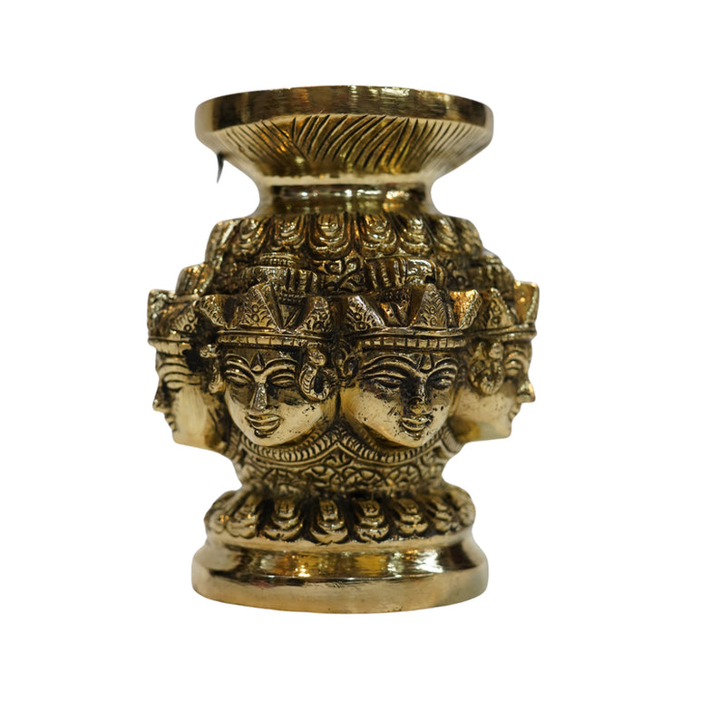 Brass Ashtalakshmi Face Kalash (1 Piece) 1057g