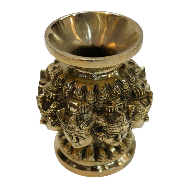 Brass Ashtalakshmi Face Kalash (1 Piece) 1057g