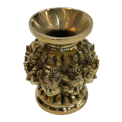 Brass Ashtalakshmi Face Kalash (1 Piece) 1057g