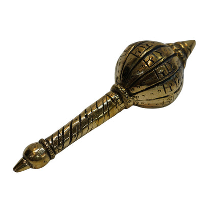 Brass Ram Engraved Hanuman Gada 460g