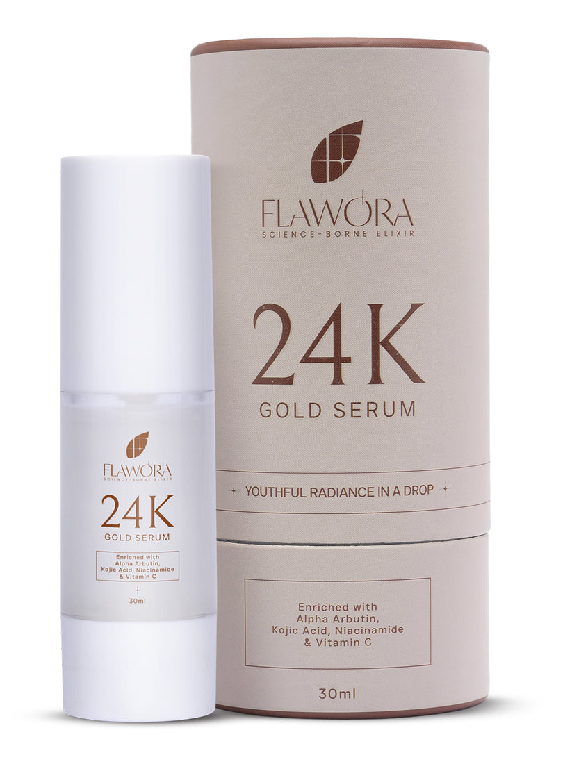 Flawora Anti-Grey Hair Serum & 24K Gold Serum