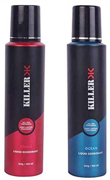 .Killer Storm And Ocean Deodorant Spray For Men & Women