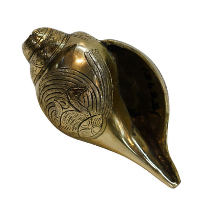 Brass Vishnu Lakshmi Shankh (Conch) 1137g