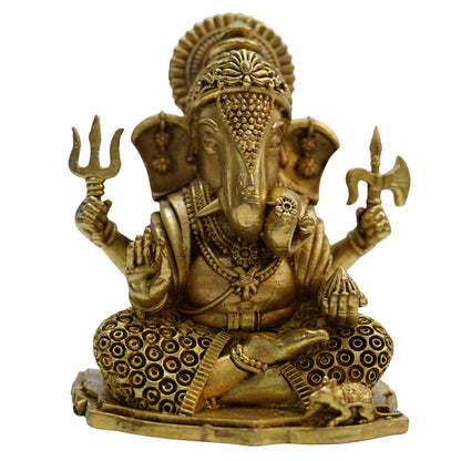 Handcrafted Brass Ganesh Idol 625g