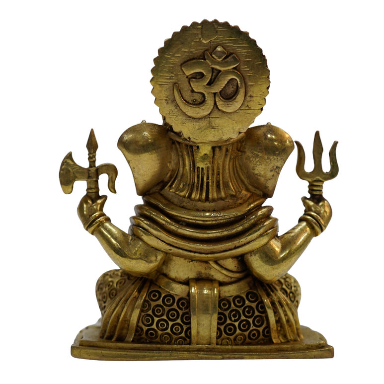 Handcrafted Brass Ganesh Idol 625g