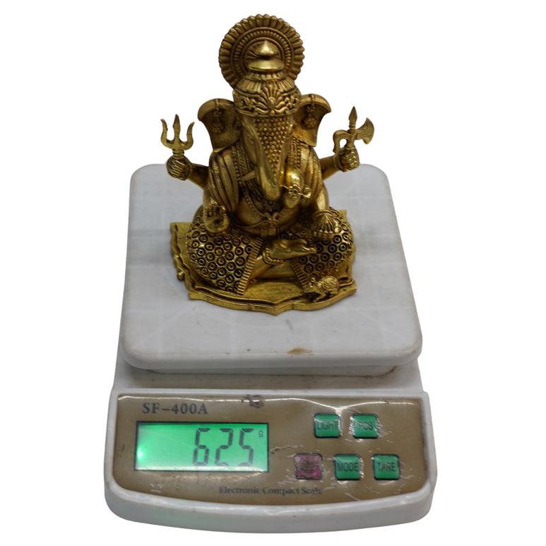 Handcrafted Brass Ganesh Idol 625g