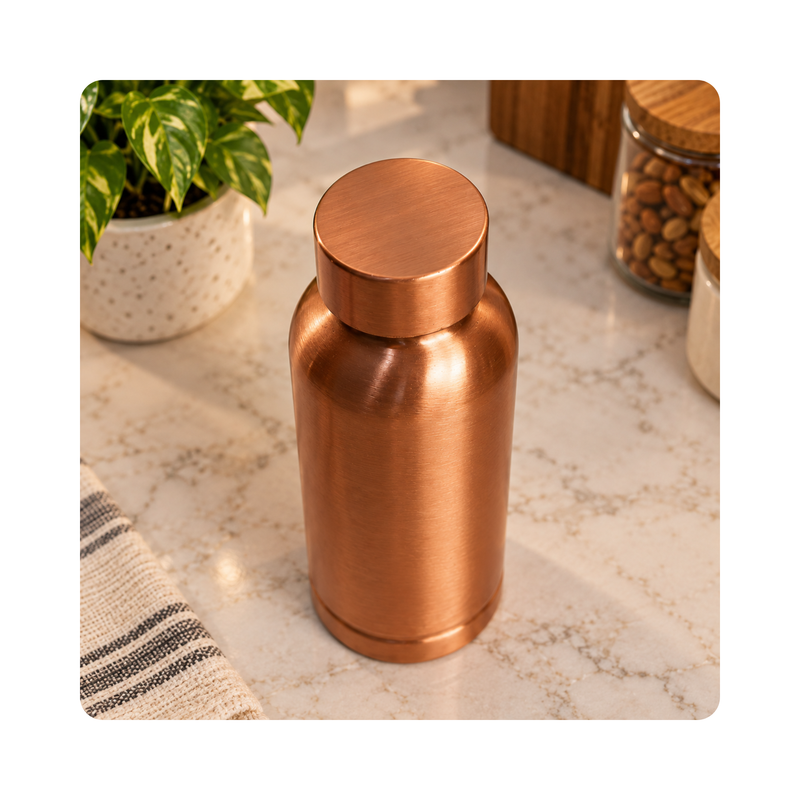 Mahita Collections Pure Copper Plain Bottle 500 ml