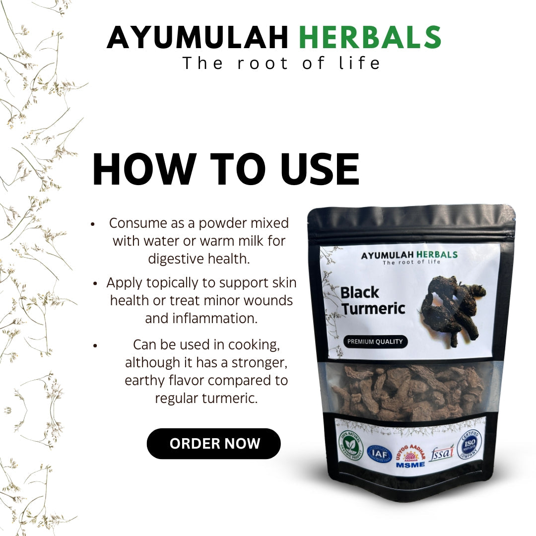 how to use Ayumulah Black Turmeric