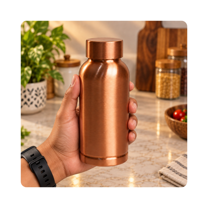 Mahita Collections Pure Copper Plain Bottle 500 ml