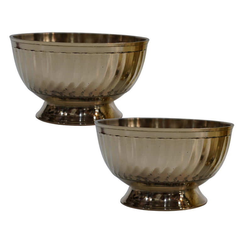 Brass Bowl with Stand (1 Piece) 894g