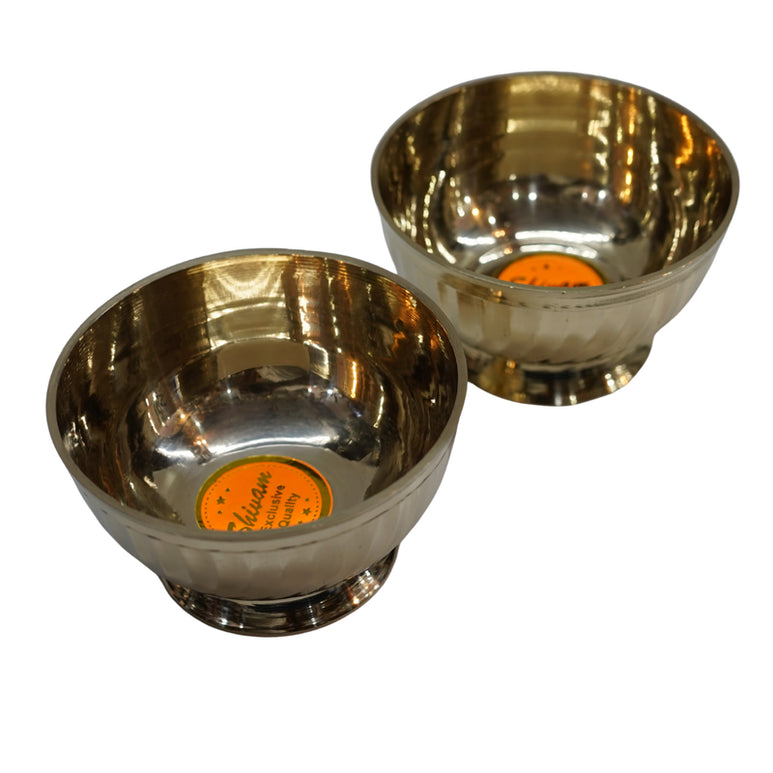 Brass Bowl with Stand (1 Piece) 894g
