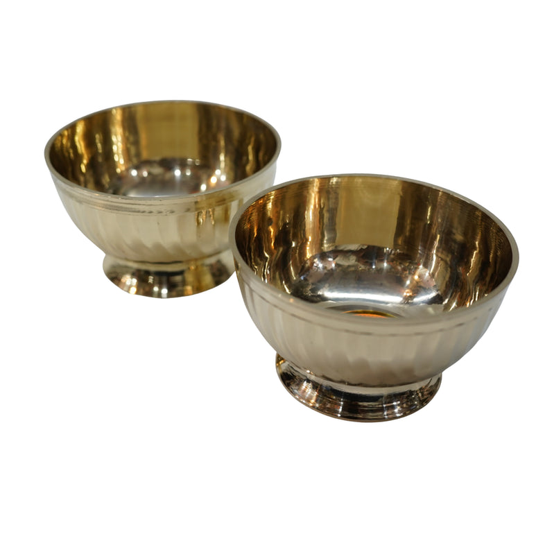 Brass Bowl with Stand (1 Piece) 894g